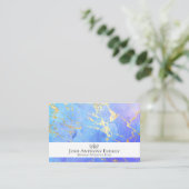 *~* Lotus Gold Pastel Nebula Galaxy Universe AP3   Visitekaartje (Staand voorkant)