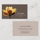 Lotus Gold Yoga Instructor Meditation Zen Visitekaartje (Voorkant / Achterkant)