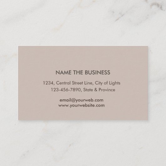 Lotus Gold Yoga Instructor Meditation Zen Wood Visitekaartje (Achterkant)