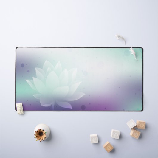 Lotus, Groene achtergrond, Multifunctioneel Bureaumat (Kindertafel)