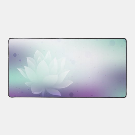 Lotus, Groene achtergrond, Multifunctioneel Bureaumat (Voorkant)