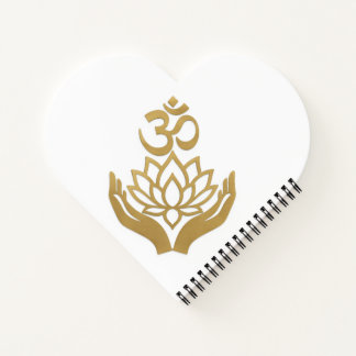 Lotus handen Om Meditatieve Kunst Notitieboek