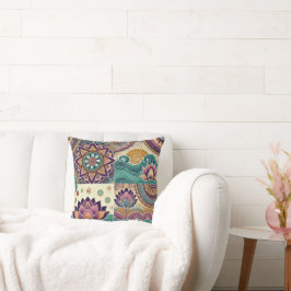 Lotus Harmony Kussen – Boho Summer Home Accent
