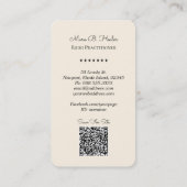 *~* Lotus Heart Reiki Nirvana Yoga Massage Roos QR Visitekaartje (Achterkant)