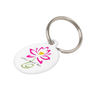Lotus Heart Zen Pet Tag Huisdierpenning
