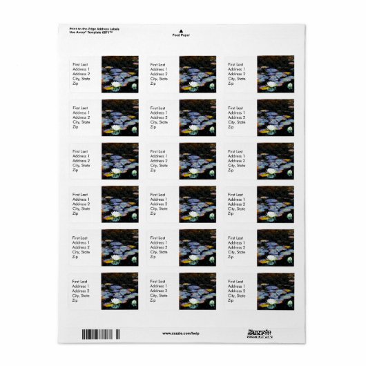 Lotus Hearts Etiket (Full Sheet)