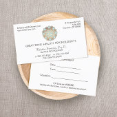 Lotus Holistic Health Counselor Appointment Card Afsprakenkaartje