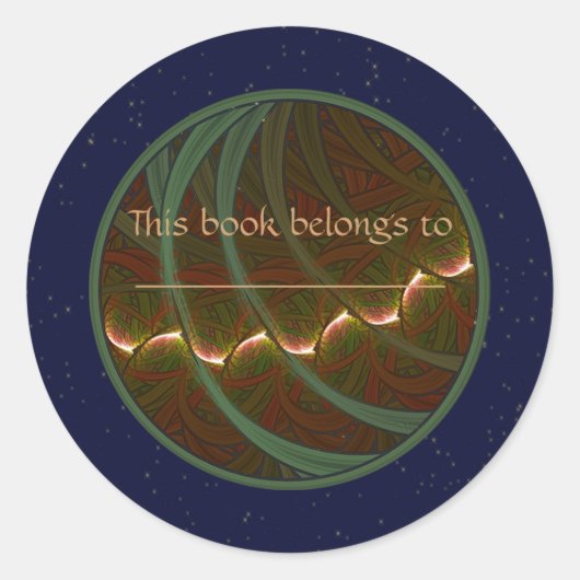 Lotus Horse Moon Ronde Sticker (Voorkant)