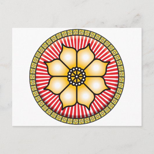 Lotus Icon Briefkaart (Voorkant)