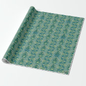 Lotus Ikat patroon - De witte lotus Cadeaupapier (Uitgerold)