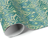 Lotus Ikat patroon - De witte lotus Cadeaupapier (Rol Hoek)