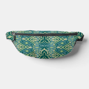 Lotus Ikat patroon - De witte lotus Heuptasje