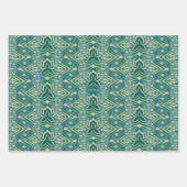 Lotus Ikat patroon - De witte lotus Inpakpapier Vel (Voorkant 2)