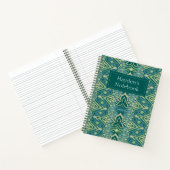 Lotus Ikat patroon - De witte lotus Notitieboek (Binnen)