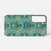 Lotus Ikat patroon - De witte lotus Samsung Galaxy Hoesje (Achterkant horizontaal)