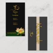 Lotus in bloei voor medische genezers visitekaartje (Voorkant / Achterkant)