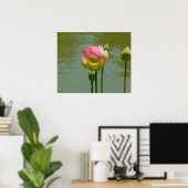 Lotus in Bloom Poster (Thuiskantoor)