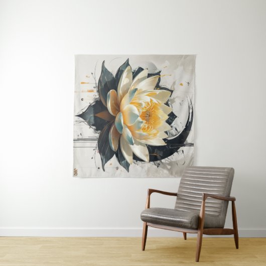 Lotus in Bloom Wandkleed (In Situ (horizontaal))