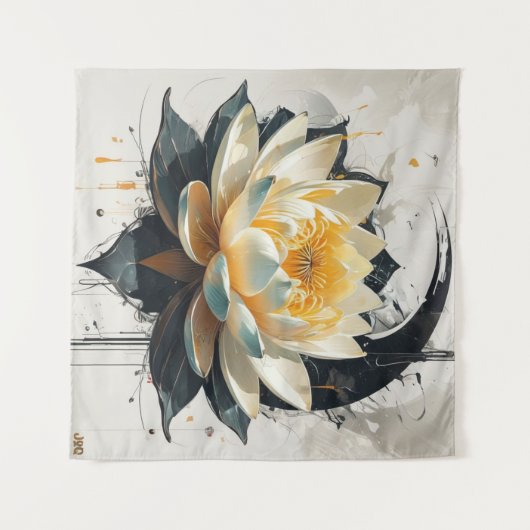 Lotus in Bloom Wandkleed (Voorkant (horizontaal))