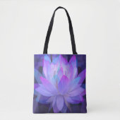 Lotus in Blue... Tote Bag (Voorkant)