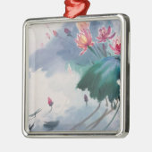 Lotus in de Pond Metalen Ornament (Links)