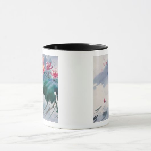 Lotus in de Pond Mok (Midden)