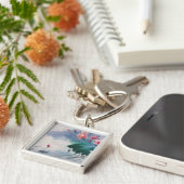 Lotus in de Pond Sleutelhanger (Zijkant)