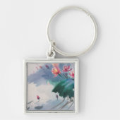 Lotus in de Pond Sleutelhanger (Voorkant)