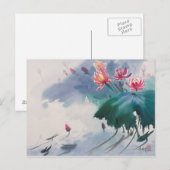 Lotus in de vijver briefkaart (Voorkant / Achterkant)