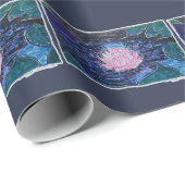 Lotus in Donker Water Cadeaupapier (Rol Hoek)