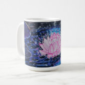 Lotus in Donker Water Koffiemok (Voorkant links)