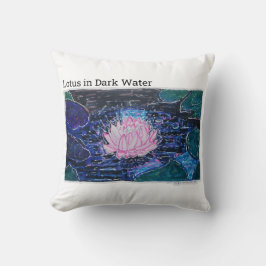 Lotus in Donker Water Kussen
