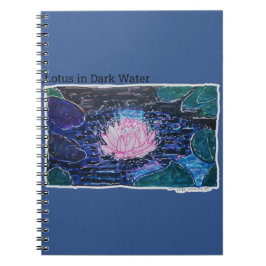 Lotus in Donker Water Notitieboek