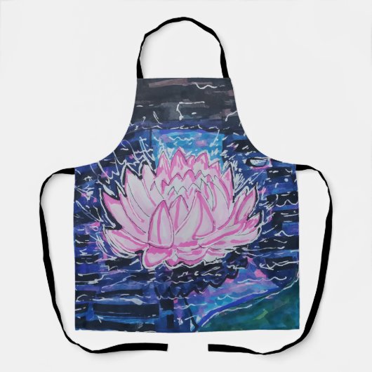 Lotus in Donker Water Schort (Voorkant)