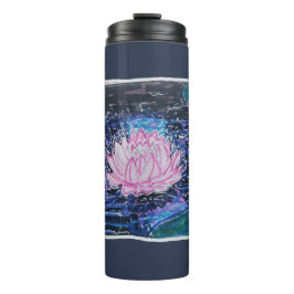 Lotus in Donker Water Thermosbeker
