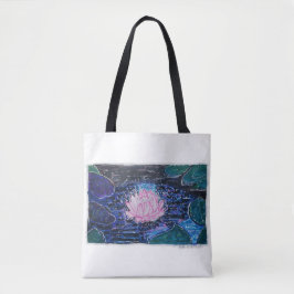 Lotus in Donker Water Tote Bag