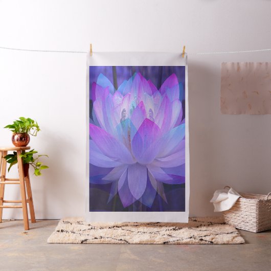 Lotus in het blauw... stof (Voorbeeld)