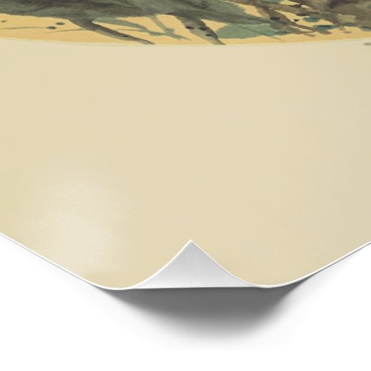 Lotus Ink Art Print Wall Poster (Hoek)