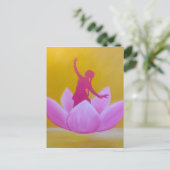 Lotus Kathak Dancer Briefkaart (Staand voorkant)