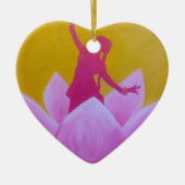 Lotus Kathak Dancer Keramisch Ornament (Voorkant)