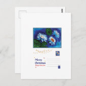Lotus kerstkaart – Vreedzame feestgroet Briefkaart (Voorkant / Achterkant)