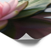 Lotus Kikker Zen Vijver Poster (Hoek)