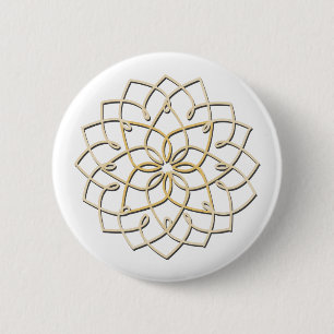 Lotus Knot Button (wit)