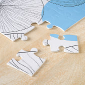 Lotus laat kleurrijke vlekken patroon legpuzzel (Zijkant)