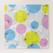 Lotus laat kleurrijke vlekken patroon legpuzzel (Horizontaal)