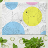 Lotus laat kleurrijke vlekken patroon theedoek (Gevouwen)