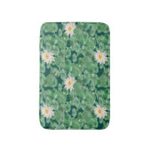 Lotus Lagoon patroon - De witte Lotus Badmat (Voorkant Verticaal)