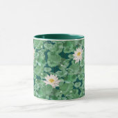 Lotus Lagoon patroon - De witte Lotus Mok (Midden)