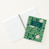 Lotus Lagoon patroon - De witte Lotus Notitieboek (Binnen)