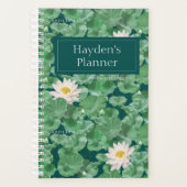 Lotus Lagoon patroon - De witte Lotus Planner (Voorkant)